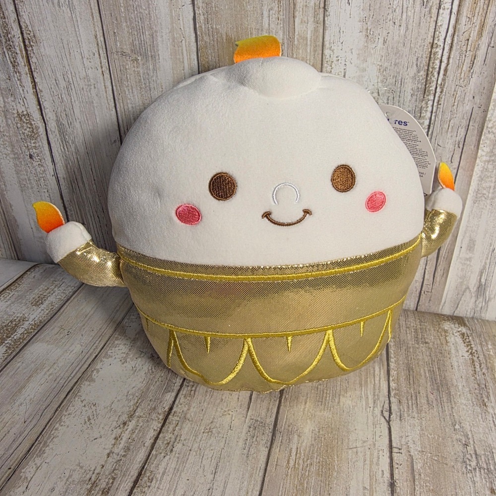 Squishmallows Disney Beauty and the Beast Lumiere 10 Inch Gold Plush NWT - Picture 6 of 7